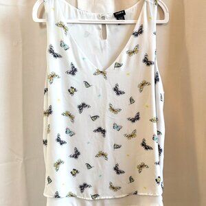 Torrid‎ Womens Top Whimsical Butterfly Size 2X Layered Fairy Boho Deep V 19247x
